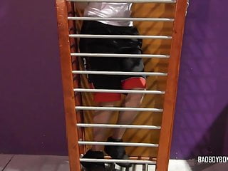 Twink Sub Bound In Cage And Tormented By Skinny Dom