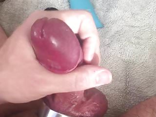Wanking With Very Tight Cock Ring On