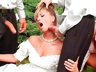 Bride Gets Gangbang, Bukkake And A Special Surprise
